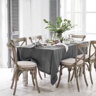 Modern Pure Linen Simple Tablecloth Nordic Coffee Table Dining Tablecloth Napkin Restaurant Fabric P