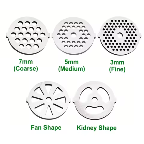 Meat Grinder Blades Plate Discs ,Stainless Steel Cutting Plate for Size 5 Stand Mixer ,replacement p