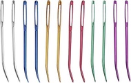 12 Pcs Bent Needles for Crochet, Yarn Darning Tapestry Needle, Large Big Eye Weaving Needle