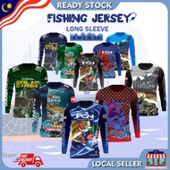 𝐆𝐎𝐋𝐃 𝐂𝐋𝐔𝐁 Baju Jersi Pancing Memancing/ Long Sleeve Fishing Jersey