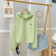 เสื้อคลุมผ้าร่ม K03 กันลมแดด แขนยาวมีฮู้ด เสื้อใส่เล่นสงกรานต์ พร้อมส่ง