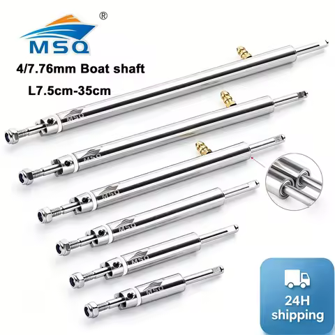 MSQ New 4.76mm / 4mm Boat Shaft L7.5/10/15/20/25/30/35cm With Stainless Steel Tube High Accuracy 316