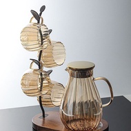 High Temperature Resistant Glass Household Cool Water Bottle Large Capacity Cool White Water Bottle 