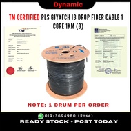 PLS TM CERTIFIED GJYXFCH IB DROP FIBER CABLE 1 CORE 1KM (B) GJYXFCH -1B6A1 G657A1 IB803
