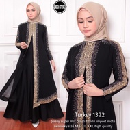 HITAM Turkey Abaya 1322 Abaya Black Abaya Arab Abaya Turkey Amrina Turkey