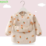 EPOCH Toddler Long Sleeve Apron, Easy Clean Soft Child Feeding Bib, New Design Polyester Waterproof 