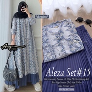 ayeza aleza tunic kondangan setelan tunik dan rok by A.N.Y long tunic jumbo ld 120 CM rok panjang pl