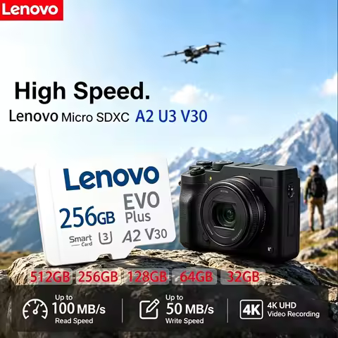 Lenovo pro plus TF Card Memory EVO plus SD Card 4K U3 A2 Micro SD Options 64GB 128GB 256GB 512GB for