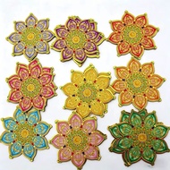 Colorful Auspicious Lucky Lotus Flower Joss Paper Ritual Prayer Funeral Sacrificial Burning Paper De