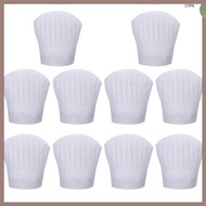🍳 Disposable Kitchen Chef Cap in White, Lightweight and Sanitary, Made from NonWoven Fabric, 58cm (2