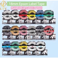 18mm label tape Compatible for Kingjim EPSON Label Printer LW-300 LW-400 LW-600P LW-700 LC-4WB
