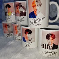 BTS MUGS / BTS Members in white mugs