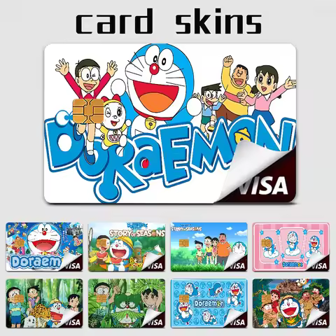 D-Doraemon Anime Spend Or Save Funny Shell On Off Ultra Thin No Fade Sticker Skin Cover Film For Deb