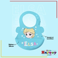 BABY BIB Celemek Makan Bayi Slaber Silikon Waterproof Anak Bibs Karakter Karet Baby Burb Apron Sili