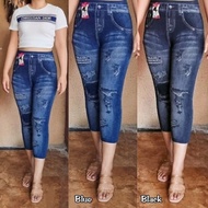 The Latest Contemporary 7/8 Denim Jeans Leggings For Women/Women's Denim Short Jeans Leggings