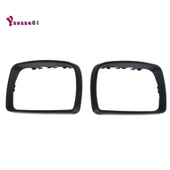 Abs Rear View Side Mirror Cover Trim Frame Decoration,Door Wing Mirror Cover For     X5 E53 3.0D/3.0