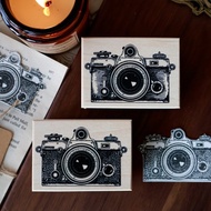 輕復古風 手賬印章 紅橡膠 全楓木