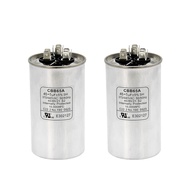 45+5 uF 45/5 MFD ±6% 370V/440VAC CBB65 Dual Run Circular Round Start Capacitor untuk Penyejuk Udara,