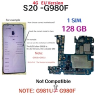 100% Unlocked Motherboard for Samsung Galaxy S20 G980F G981B S20 Ultra G988U G988B S20 Plus 5G G986B