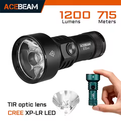 ACEBEAM E10 2.0 Long-Range EDC Flashlight Compact USB Rechargeable Light For Camping With Strobe Mod