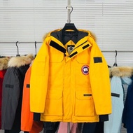 Winter big goose down jaet Canada 08 expedition MENS AND WOMENS mid-length coat fleece-lined thiened