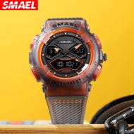 SMAEL Dual Display Digital Electronic Watch Students Personalised Luminous Waterproof Sport Watch fo