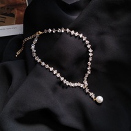 Baby stone statement necklace