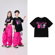 Badboy Childrens Dance Performance Outfit APT Clothes Subject Three Troublesome Song When Leaving Bl
