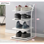 4-Tier Shoe Rack Steel Save Usable Space Size 26x27x53 CM. Model L240 Comes In 2 Colors.