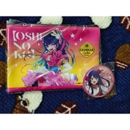 STOK READY OSHI NO KO AI HOSHINO AQUAMARINE HOSHINO RUBY HOSHINO GEORGIA  COFFEE POUCH PIN BADGE ANI