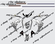 Decals Stickers for Yamaha Mio I 125 0015 white