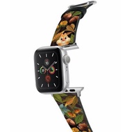 迪士尼鋼牙與大鼻十字壓紋牛皮革Apple Watch真皮錶帶Series 1-8