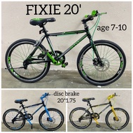 FIXIE BUDAK SIZE 20 SESUAI UMUR 6-9 BASIKAL RACING KANAK FIXIE BIKE KIDS BICYCLE 20'