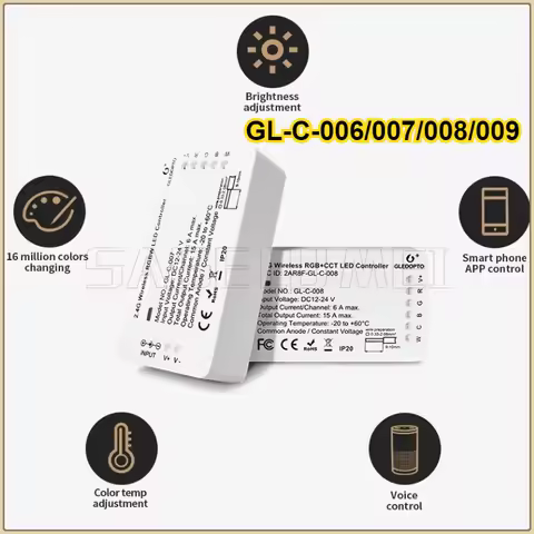 GL-C-006/007/008/009 ZigBee Smart LED Strip Controller Zigbee3.0 RGB+CCT RGBW WWCW Voice Control Wor