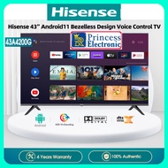 Hisense 43 inch Android 11 Bezelless Design Voice Control TV - 43A4200G