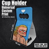 Custom Print Cup Holder Coffee packaging/ Drink packaging/