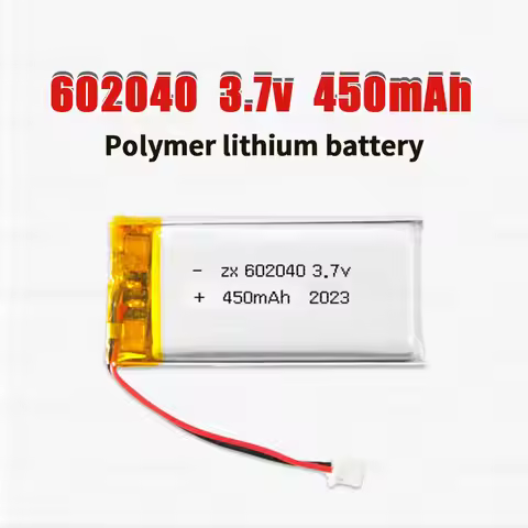 602040 Li Po Battery 3.7V Lithium Batteries 450mAh Lipo Rechargeable Cell for Smart Wearable Walkie