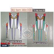 [HCM] Blue purple / green stamp set 94-95 Win 100 (Good quality 3-layer stamp)