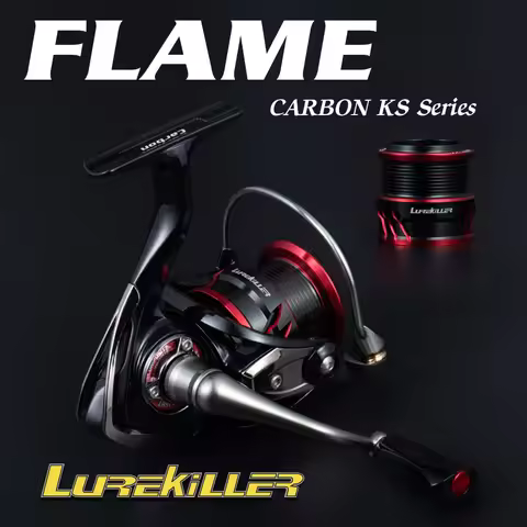 Lurkiller Fishing Spinning Reel Japan Top New Arrival Pure Carbon Black Gull 2000/2500/3000/4000 Dou
