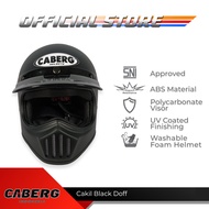Caberg Helmet Cakil Solid Black Doft Full Face
