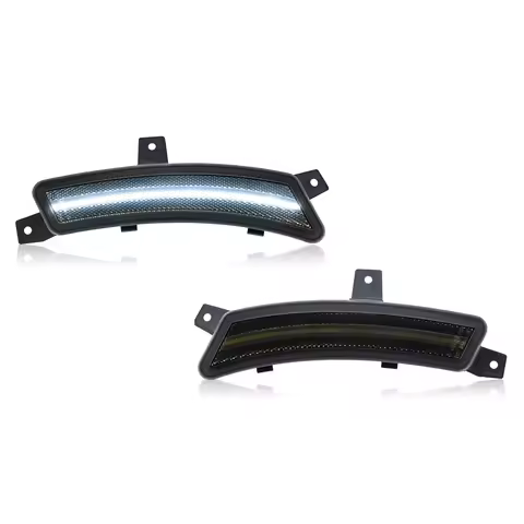Smoked White LED Wheel Side Marker Elevation Welcome Lights For 2025+ Chevy Tahoe Suburban GMC Yukon