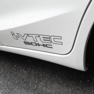 1 pecs Sticker cutting i-vtec sohc sticker car honda sticker i-vtec