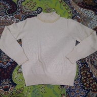 Earth Music & Ecology Pearl Neck Beige S