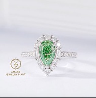 新品nice超抵💚👑！ GIA 1.01ct Green Diamond Ring！ 靚色1.01ct綠鑽FLBGY💚😍！極高淨度VVS2！ 無螢光！超閃！設計簡約modern！ 副鑽67.80份&1