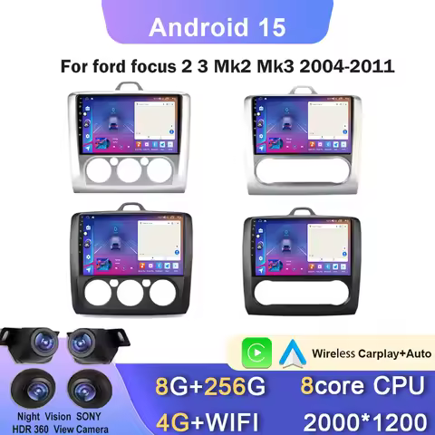 2din Android Carplay Car Radio For ford focus 2 3 Mk2 Mk3 2004-2011 Autoradio Automotive Multimedia 