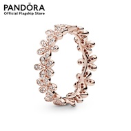 Pandora Daisy Rose ring with clear cubic zirconia เครื่องประดับ แหวน แหวนสีโรส แหวนแพนดอร่า แพนดอร่า