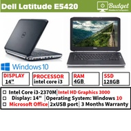 Dell Latitude E5420 - 14"  - Core i5/i3 2nd gen - Windows 10Pro - 4 GB RAM - 128GB SSD