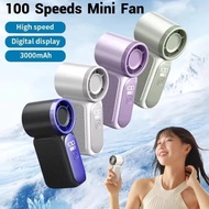 3000mAH X688 Portable Handheld Fan USB Rechargeable Mini Cooling Fan Adjustable Pocket Fan for Outdo