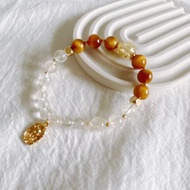 【Cinnamonmon 希娜夢夢】晨曦守護-暖露 | 精油手鍊