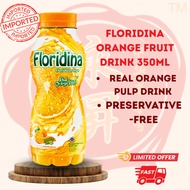 FLORIDINA Orange Fruit JUICE Drink with Natural Orange Pulp 350ml Jus Oren Florida 橙汁